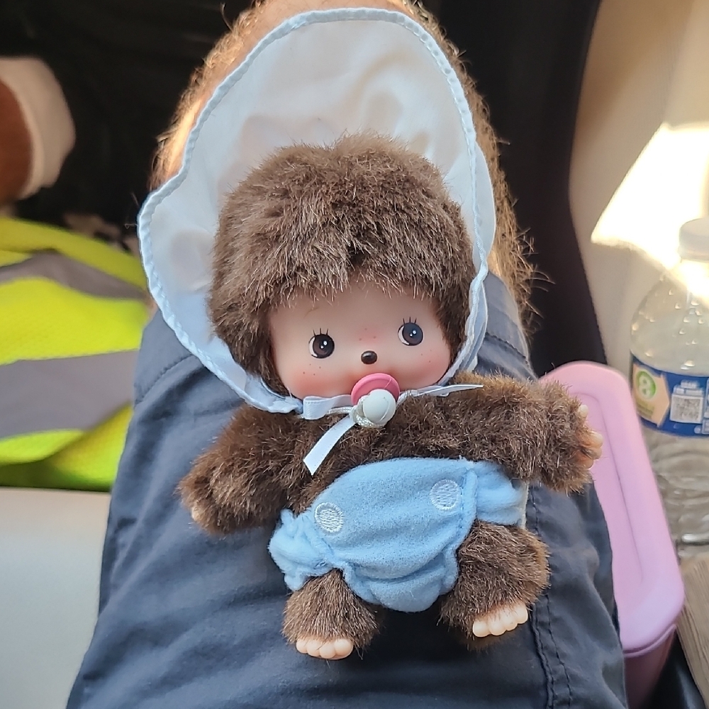 Adorable Baby Monchichi Plush Baby Doll